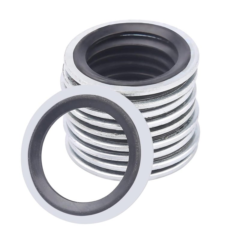 BUSY-CORNER A/C System Compressor Gasket Seals Air Conditioning Compressor Port Seal Washer Kit (36) - Image 3